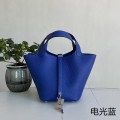 「#4350」 Hermès Electric Blue Silver Buckle Picotin Lock 18cm 「#4350」 Hermès Electric Blue Silver Buckle Picotin Lock 18cm