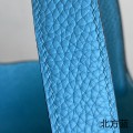 「#4351」 Hermes Northern Blue Silver Buckle Picotin Lock 18cm