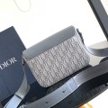 「#2021」dior 1ADPO049   Dark grey jacquard  23 x 18 x 6 (cm)