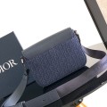 「#2022」dior 1ADPO049YKS  Navy blue  23 x 17.5 x 6CM