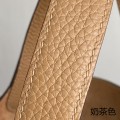 「#4371」 Hermes Milk Tea Color Gold Buckle Picotin Lock 18cm