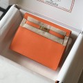 「#4046」 Hermès orange Kelly danse 22cm Hand sewing 「#4046」 Hermès orange Kelly danse 22cm Hand sewing