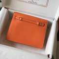 「#4046」 Hermès orange Kelly danse 22cm Hand sewing 「#4046」 Hermès orange Kelly danse 22cm Hand sewing