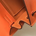 「#4046」 Hermès orange Kelly danse 22cm Hand sewing 「#4046」 Hermès orange Kelly danse 22cm Hand sewing