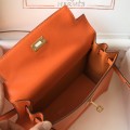 「#4046」 Hermès orange Kelly danse 22cm Hand sewing 「#4046」 Hermès orange Kelly danse 22cm Hand sewing