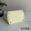 「#4382」Hermes Milton yellow silver buckle Picotin Lock 18cm