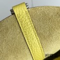 「#4387」 Hermès lemon yellow silver buckle Picotin Lock 18cm