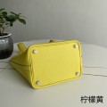 「#4387」 Hermès lemon yellow silver buckle Picotin Lock 18cm