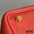 「#4392」 Hermès Wild Orange Gold Buckle Picotin Lock 18cm