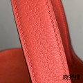 「#4393」 Hermès Wild Orange Silver Buckle Picotin Lock 18cm