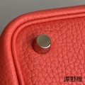 「#4393」 Hermès Wild Orange Silver Buckle Picotin Lock 18cm