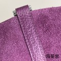 「#4399」 Hermès Anemone Purple Silver Buckle Picotin Lock 18cm