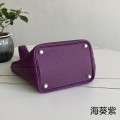 「#4399」 Hermès Anemone Purple Silver Buckle Picotin Lock 18cm