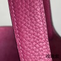 「#4401」 Hermès Rose Purple Silver Buckle Picotin Lock 18cm