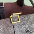 「#4405」 Hermès Saddle Red Gold Buckle Picotin Lock 18cm