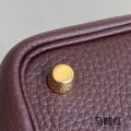 「#4405」 Hermès Saddle Red Gold Buckle Picotin Lock 18cm