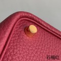 「#4406」 Hermès Pomegranate Red Gold Buckle Picotin Lock 18cm