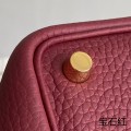 「#4408」 Hermès Picotin Lock 18cm Ruby Red Gold Buckle
