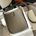 「#4048」Hermès Grey Mini Evelyne 18cm