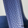 「#4416」 Hermès Ink Blue Gold Buckle Picotin Lock 18cm