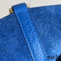 「#4422」 Hermès Water Fairy Blue Gold Buckle Picotin Lock 18cm