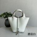 「#4426」 Hermes Mushroom Silver Buckle Picotin Lock 18cm