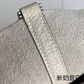 「#4430」 Hermes New Milkshake Silver Buckle Picotin Lock 18cm