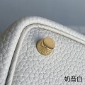 「#4432」 Hermès Milkshake Platinum Buckle Picotin Lock 18cm