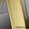 「#4434」 Hermes Milkshake White Chicken Gold Buckle Picotin Lock 18cm