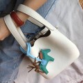 「#4050」 Hermès White Picotin Lock Shopping Basket Silver Buckle
