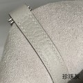「#4444」 Hermès Pearl Grey Silver Buckle Picotin Lock 18cm