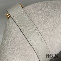 「#4445」 Hermès Pearl Grey Gold Buckle Picotin Lock 18cm