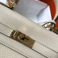 「#4004」 Hermes Milkshake White Mini Kelly 20cm