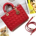 「#2248」 dior M0566 Patent leather red 32  x 25 x 11cm