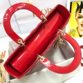 「#2248」 dior M0566 Patent leather red 32  x 25 x 11cm