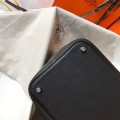 「#4056」 Hermès Black Picotin Lock Shopping Basket Silver Buckle