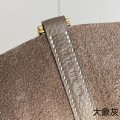 「#4453」 Hermès Elephant Grey Gold Buckle Picotin Lock 18cm
