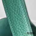 「#4464」 Hermès Velvet Green Gold Buckle 18cm Picotin Lock 18cm