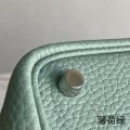 「#4469」 Hermes mint green silver buckle 18cm Picotin Lock 18cm