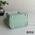 「#4469」 Hermes mint green silver buckle 18cm Picotin Lock 18cm