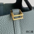 「#4472」 Hermes Almond Green Gold Buckle 18cm Picotin Lock 18cm
