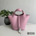 「#4476」 Hermes Sakura Pink Silver Buckle 18cm Picotin Lock 18cm 「#4476」 Hermes Sakura Pink Silver Buckle 18cm Picotin Lock 18cm