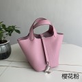 「#4476」 Hermes Sakura Pink Silver Buckle 18cm Picotin Lock 18cm 「#4476」 Hermes Sakura Pink Silver Buckle 18cm Picotin Lock 18cm
