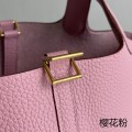 「#4477」 Hermes Sakura Pink Gold Buckle 18cm Picotin Lock 18cm