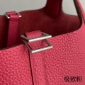 「#4479」 Hermès Ultimate Pink Silver Buckle 18cm Picotin Lock 18cm