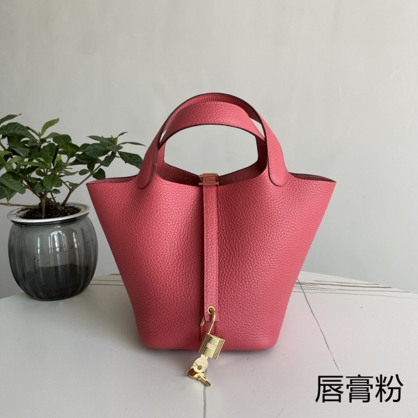 「#4481」 Hermès Lipstick Pink Gold Buckle 18cm Picotin Lock 18cm 「#4481」 Hermès Lipstick Pink Gold Buckle 18cm Picotin Lock 18cm