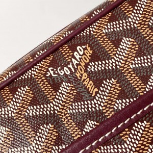 「#6039」Goyard - Bordeaux red - 8013 - 13 cm x 6.5 cm x 22 cm 