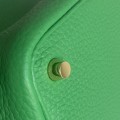 「#4502」 Hermès Bamboo Green Gold Buckle Picotin Lock 18cm