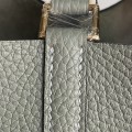 「#4503」 Hermès Light Blue Gold Buckle Picotin Lock 18cm