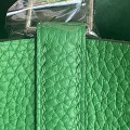 「#4504」 Hermès Bamboo Green Silver Buckle Picotin Lock 18cm
